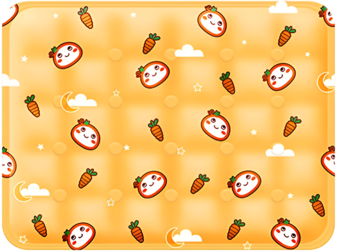 닉스쿨 반려동물 아이스 쿨방석 쿨매트, 당근 오렌지