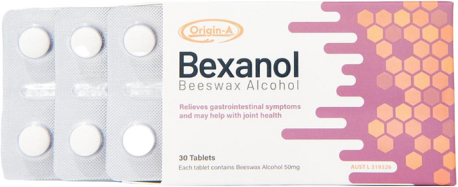 호주 오리진에이 벡사놀 30정 비즈왁스 알코올 (면세점 제품) 위염 장염 관절 Origin-a Bexanol, 1개