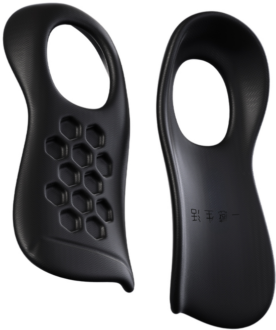 [물리치료사 자문개발] 일감생활 인체공학 아치 서포트 보조 깔창, 1개, 블랙