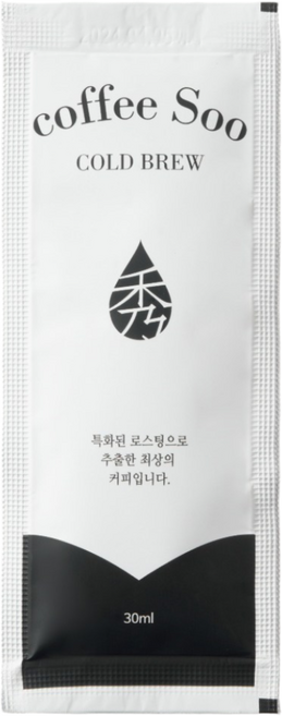 커피수 콜드브루 더치커피 원액, 30ml, 80개입, 1개
