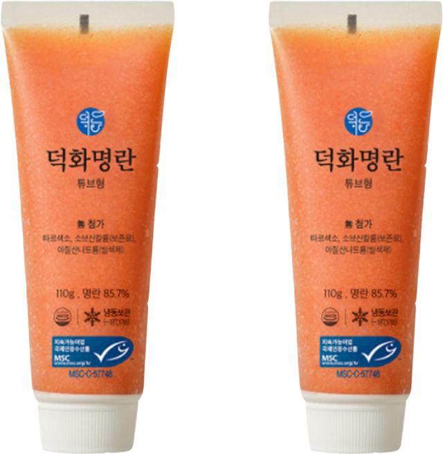 덕화명란 명란튜브 오리지날 110g, 2개