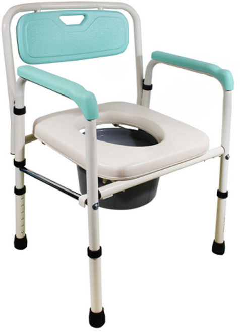 탑메디칼 이동식변기 노인 환자용 변기 접이식 좌변기, 1개, 혼합색상