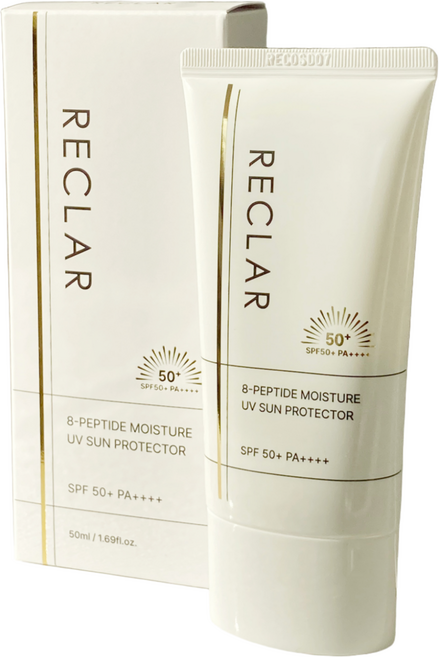 리클레어 백탁없는 저자극 선크림 50ml 보습 재생 썬크림 부드러운 수분 자외선차단제 4-MBC 프리, 1개