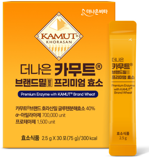 더나은 카무트 브랜드밀 프리미엄 효소, 2개, 75g