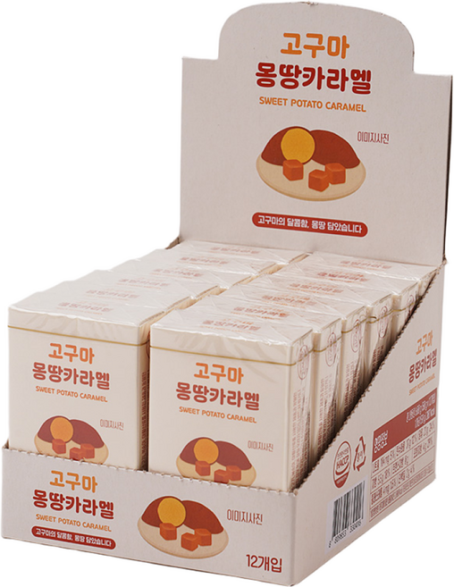 고구마 몽땅 카라멜 600g, 12개, 50g
