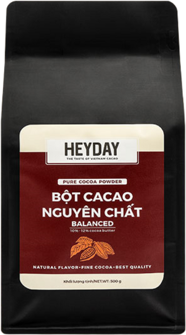 카카오 가루 100% 무가당 HEYDAY - BALANCED 베트남산, 500g
