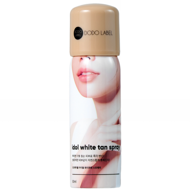 [본사정품][50ml] 도도레이블 휴대용 아이돌 화이트태닝 스프레이, 1개, 50ml, 화이트(white)