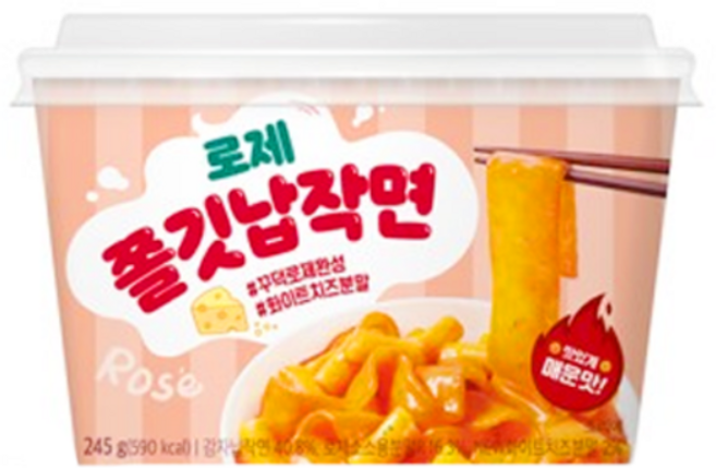 로제 쫄깃 납작면, 245g, 4개