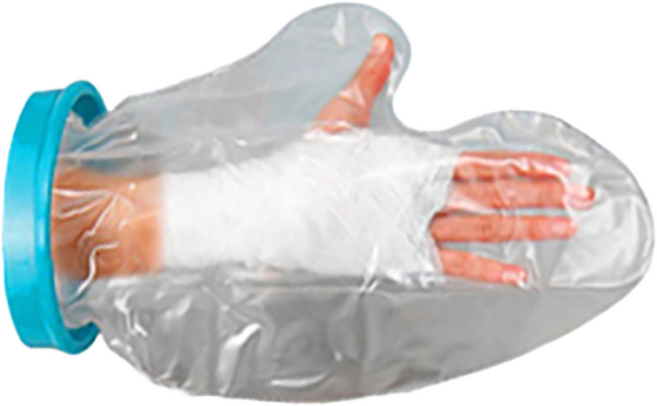 탑건강 성인용 손목 기브스 방수커버 FS-2104, 혼합색상, 1개