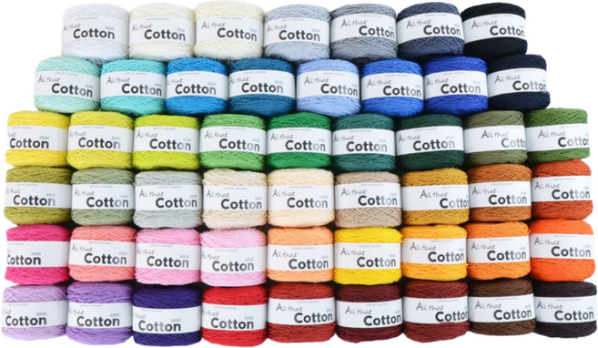 올댓코튼 100%순면 12합 18합 36합 80g 코바늘 뜨개실 마크라메 가방실 면사, 26 올리브, 1개