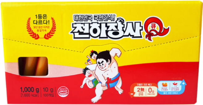 진주햄 천하장사Q 1000g (10gx100개입), 1kg, 2개