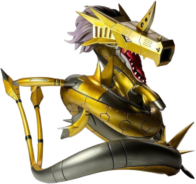 YAPOGI 디지몬 메탈시드라몬피규어 35cm, 1개