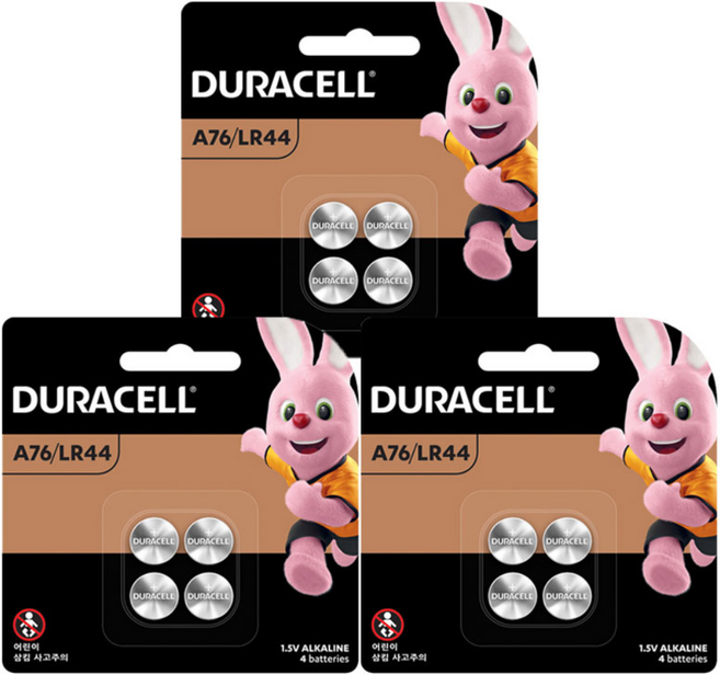 듀라셀 코인 알카라인 건전지 LR44 12알