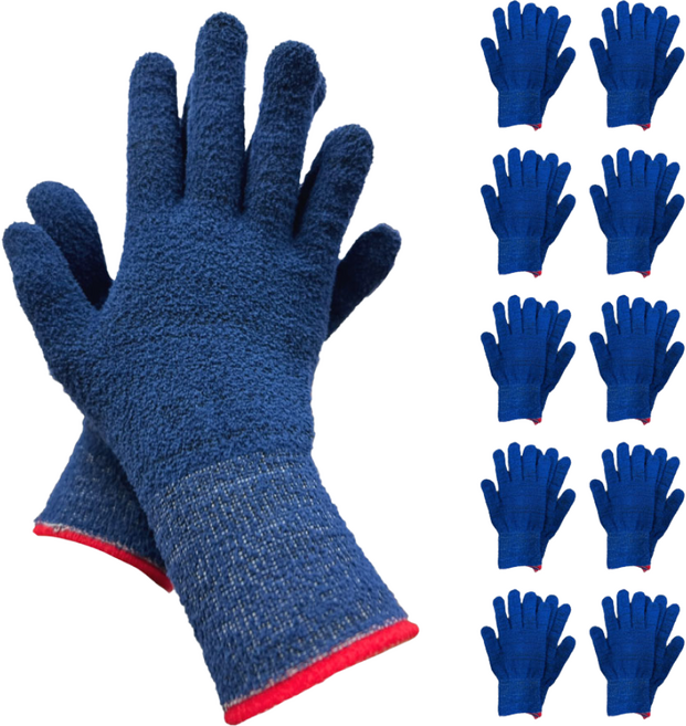 나이텍스 겨울 등산 기모 이너 속장갑 M L, 네이비 속장갑 M, 10개