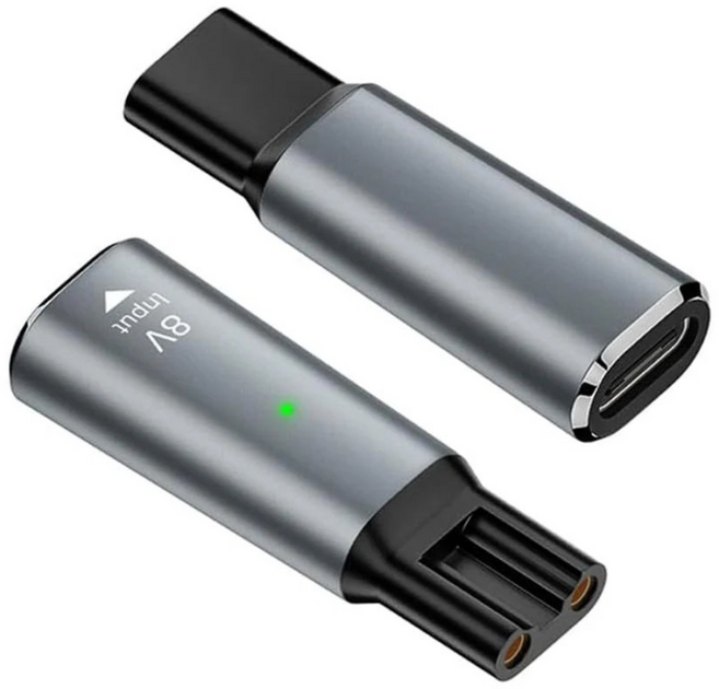 필립스 전기면도기 충전기 C타입 - 전제품 호환 여행용, 8V, 1개