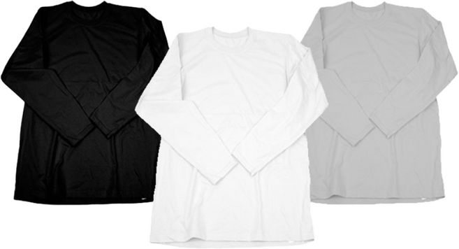 미소어패럴 국내제작 남녀공용 20수 30수 긴팔 무지티 단체티 기본 라운드 티셔츠 1+1 세트