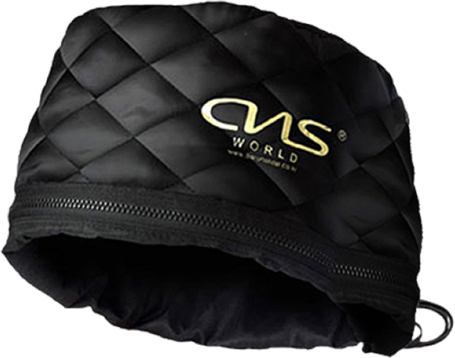 [국내생산]CNS월드전자 WH-1 전문가용 전기모자 헤어팩 트리트먼트 헤어캡(사은품 머리건조 타올 증정), 블랙