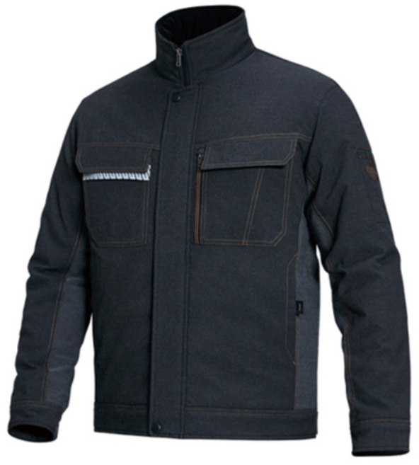 지벤 ZB-J1856 겨울 작업복점퍼 스트레치 데님자켓 솜패딩 신축성강화, 1개