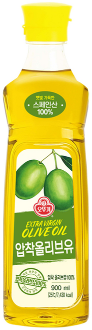 오뚜기 엑스트라버진 올리브유, 900ml, 1개