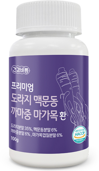건강바름 프리미엄 도라지 맥문동 까마중 마가목 환 100g, 1개