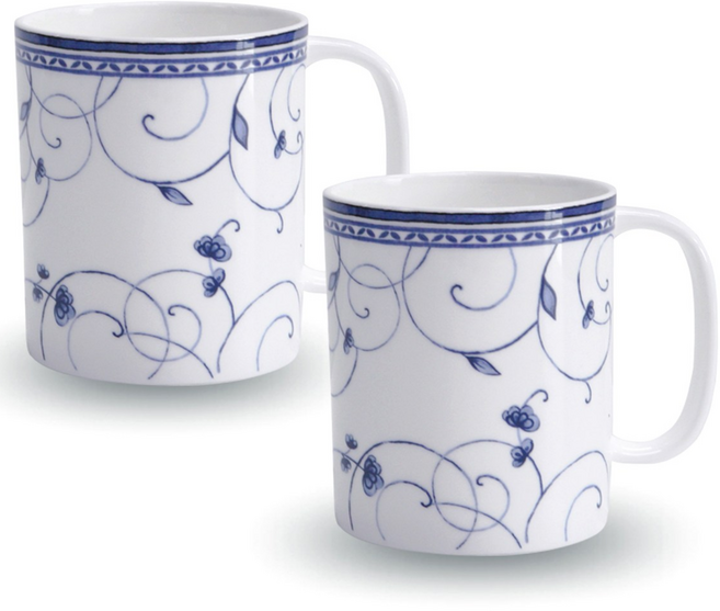 (한국도자기 공식 온라인스토어) 오도르 머그 2p (2인조), 혼합색상, 2개