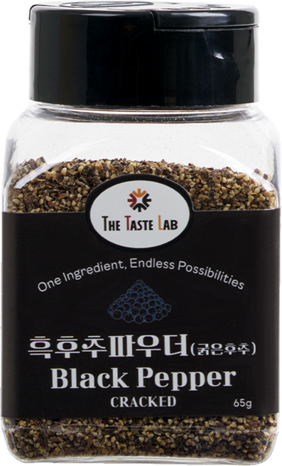 더테이스트랩 흑후추 후춧가루 굵은 후추 블랙페퍼, 1개, 65g