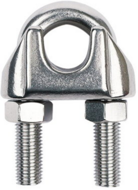 아이맥스몰 스텐 와이어로프 클립 U 유볼트 고정 3mm 5mm 6mm 8mm 10mm 12mm 서스 sus 304, 1개