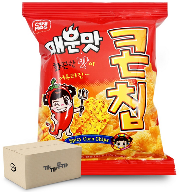 GLORYHY코스모스제과 매운맛 콘칩 화끈한 불닭맛, 34g, 30개