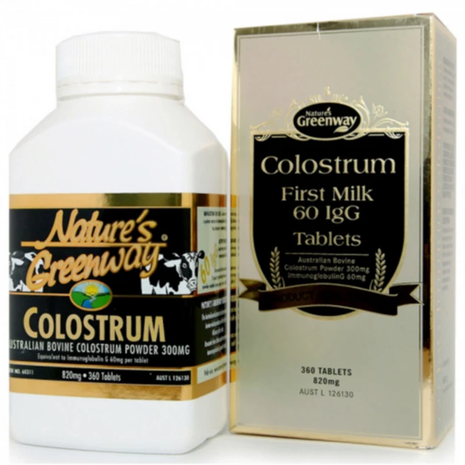 [호주직구] 네이쳐스그린웨이 면역글로블린 IgG 초유 820mg 360정 (어린이 12개월분 성인 6개월분), 1개 - 쿠팡