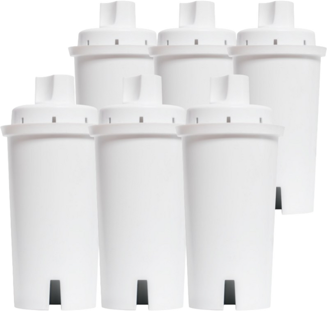 브리타 정수기 클래식 호환 필터 최고급형 석회레진, 1개, 6개