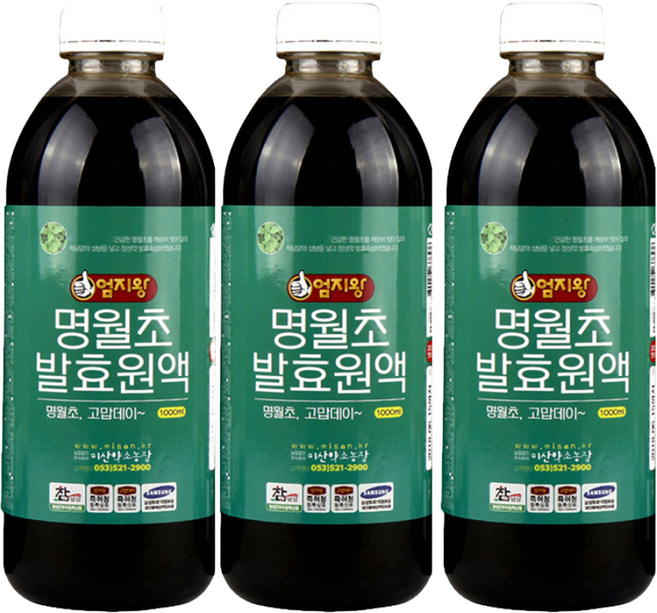 약초약선생 국산 명월초발효원액, 3개