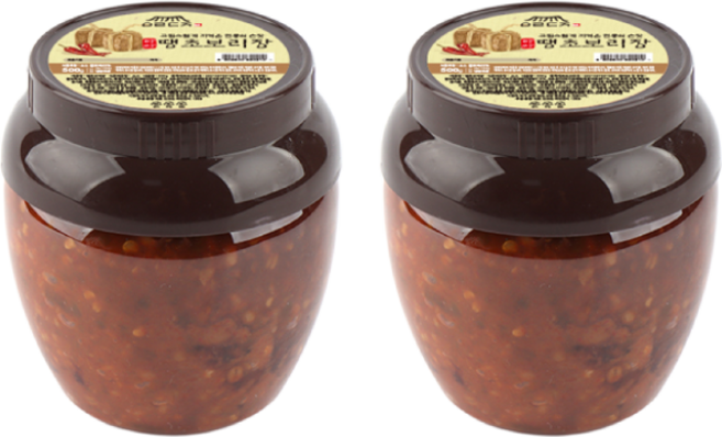 명인 만능 맛된장 땡초 보리된장 530g 햇콩 사용 숙성 강된장 쌈장, 땡초보리장, 2개