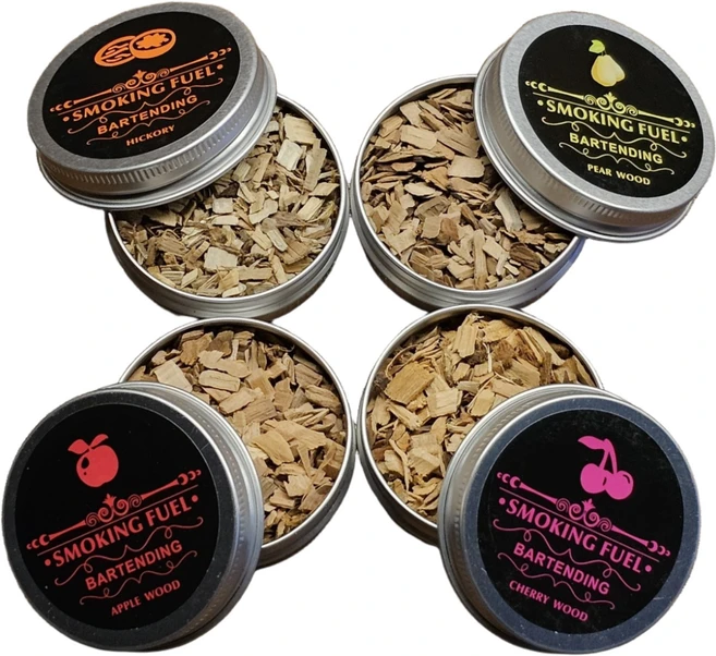 아트오브십 고급 칵테일 스모커(Smoker) 훈연기 우드칩 나무칩, 1개, 오크칩 단품(18g) - 쿠팡