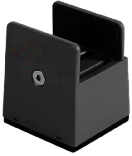 케이홈 가구 높이 조절 발 받침 볼트형 일자형 50mm, 4개, 블랙 일자형 50mm