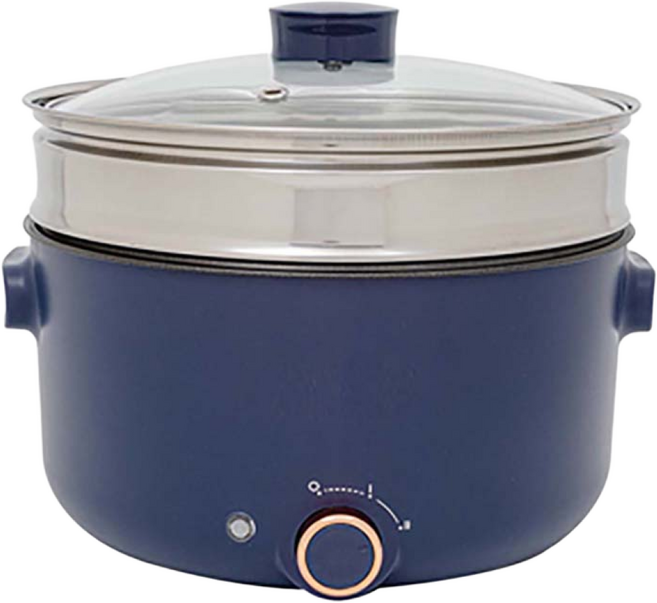 큐리홈 5L 대용량 전기 멀티쿠커 스텐찜기 강한화력 테프론 코팅 용기 다이얼 온도조절 전골 국물요리 볶음요리, 큐리홈 5L 대용량 멀티쿠커