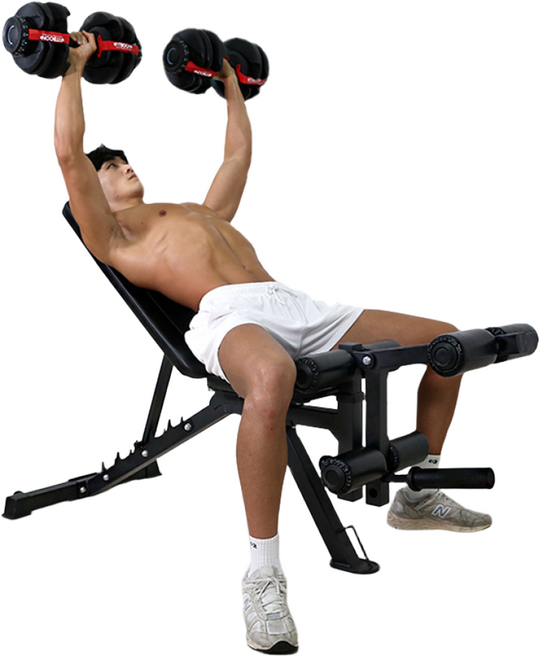 핏분 인클라인벤치 270kg하중 각도조절 가정용 벤치프레스 디클라인 싯업 프레스 하체, 각도조절 인클라인벤치