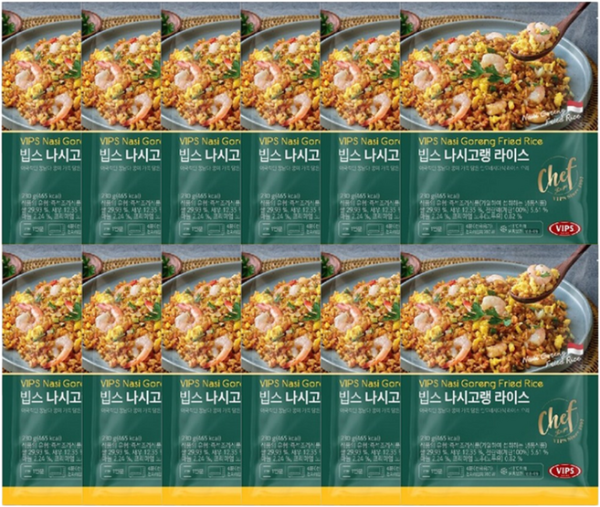빕스 [빕스] 한끼 식사 볶음밥 230g 4종 12팩, 12개