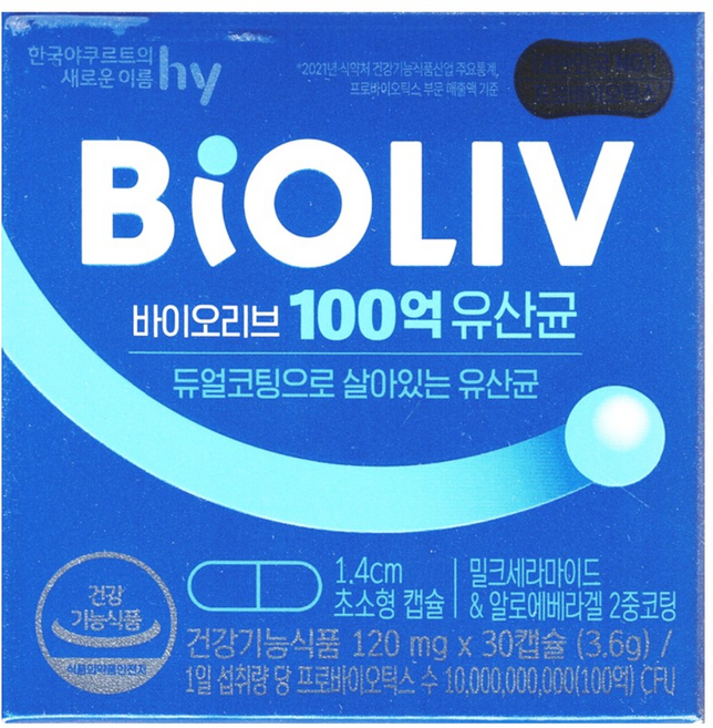바이오리브 100억 유산균 (1개월분), 30회분, 1개