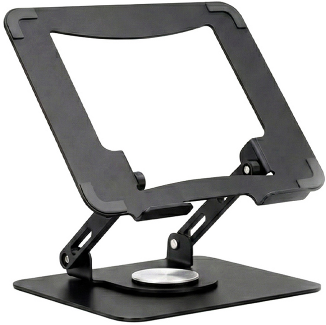 LxU 프리미엄 360도 회전 높이조절 노트북 태블릿 거치대 스탠드, 1개, 카본
