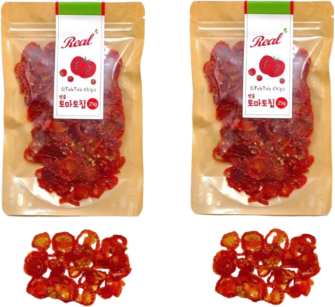 디톡톡 건조 방울 토마토칩 25g, 2개