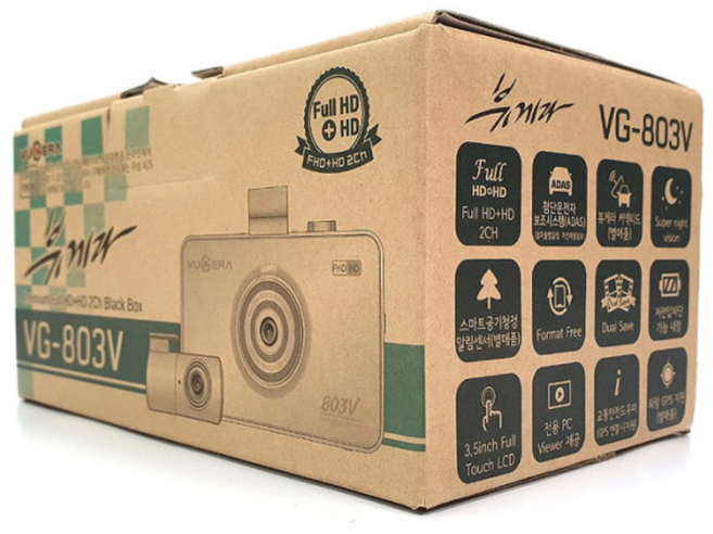뷰게라 VG-803V FULL HD 블랙박스 2채널 32GB GPS포함 무료출장장착, 803V (32GB) 출장방문설치