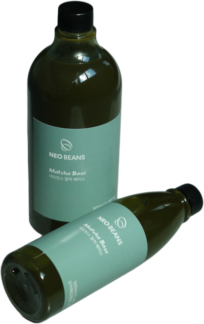 말차라떼10초컷 네오빈스 말차 베이스 500mL 1000mL, 2개, 1L