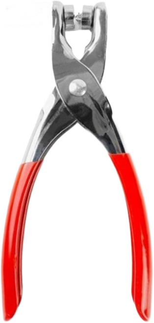 홈프로 집게형 아일렛 펀칭기 가죽 구멍뚫기 DIY 오링펀치, 1세트, 펀칭기(1개)+아일릿(200개)