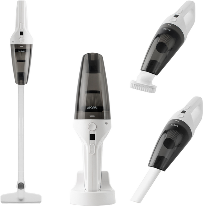 휴빅 핸디형 무선청소기 미니 청소기 충전거치대포함, 화이트