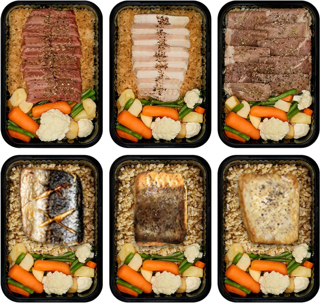 식스밀 신제품 6/12/18키트 단백질 다이어트 식단 도시락 벌크업 냉동 고단백 직장인 간편 배달, 6개, 345g