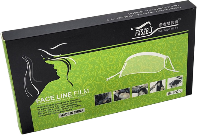 페이스 라인 필름 100매 얼굴보호필름 페이스필름, 1개
