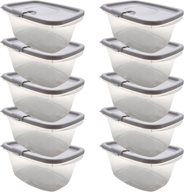 [국내생산] 온더밥 국내생산 냉동국 보관용기 냉동밥 용기 전자레인지겸용 햇밥용기 국용기 600ml x 10개