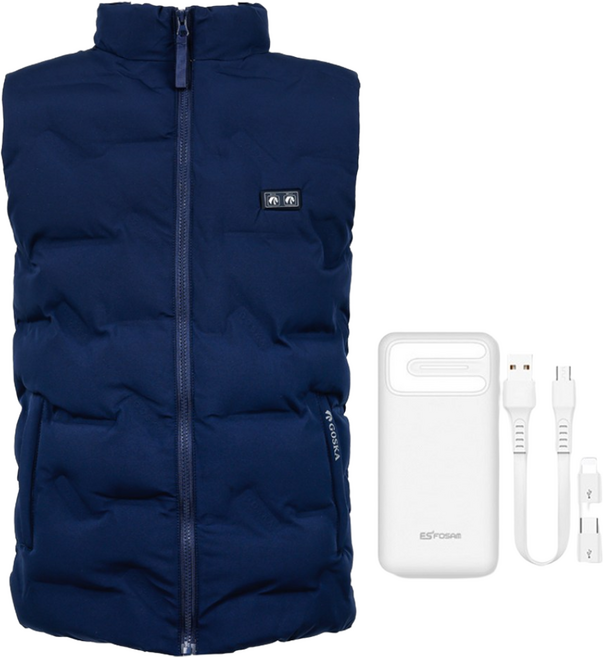 고스카 발열조끼 USB충전 보조배터리 포함