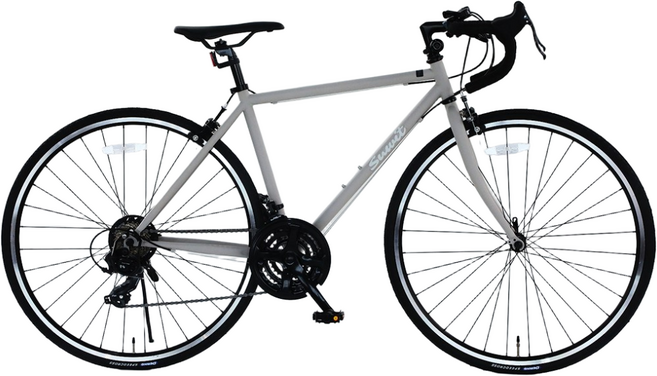 SUWIT X-7021 700C 로드 브롭바 시마노21단변속 출퇴근 입문용 스포츠용, 베이지/GRAY, 1개