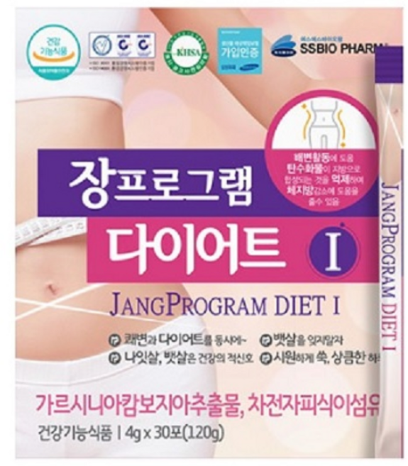 장프로그램 다이어트 세트 1(4g 30포) + 2(450mg 60정) 실크피브로인 유산균 가르시니아 카테킨 알로에, 1개